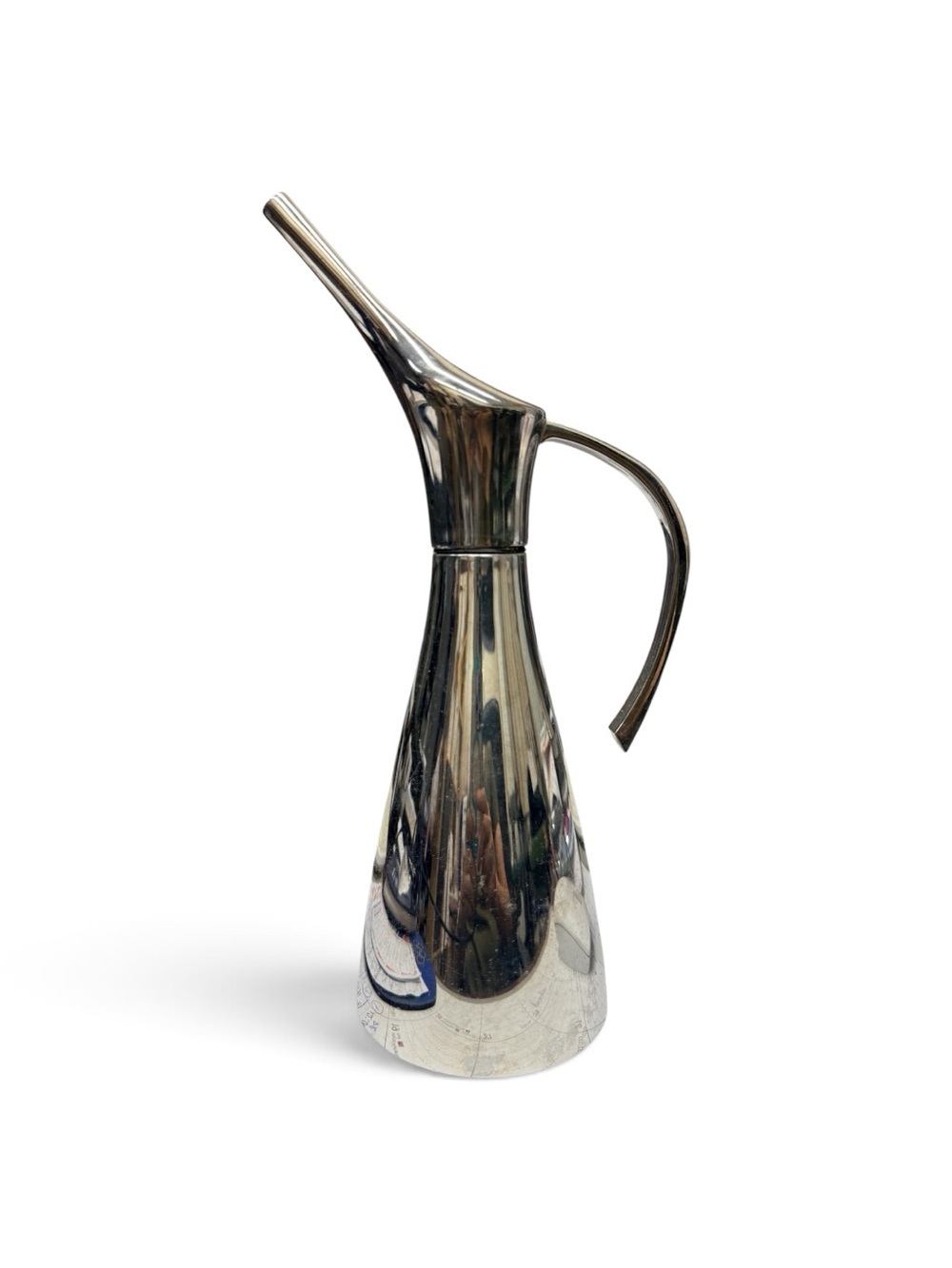 Stainless Steel Silver Oil Pourer with Detachable Spout